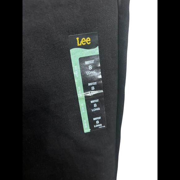 Women’s Lee Black Bootcut Jeans Size 8 Long - Picture 2 of 5